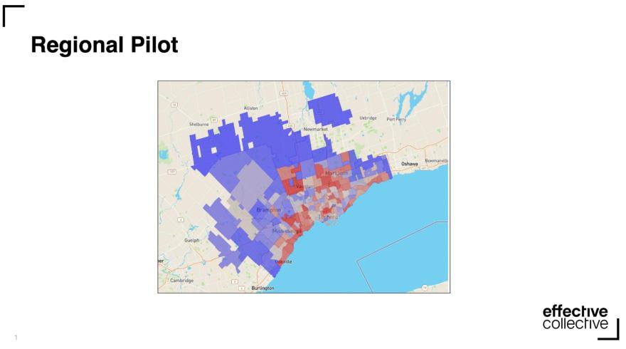 Save The Children Canada - regional plot map